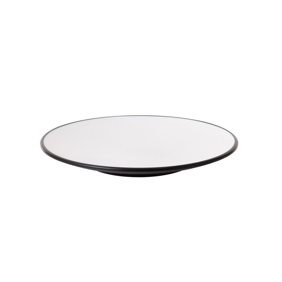COUCOU Round Coupe Plate 205mm - White & Black