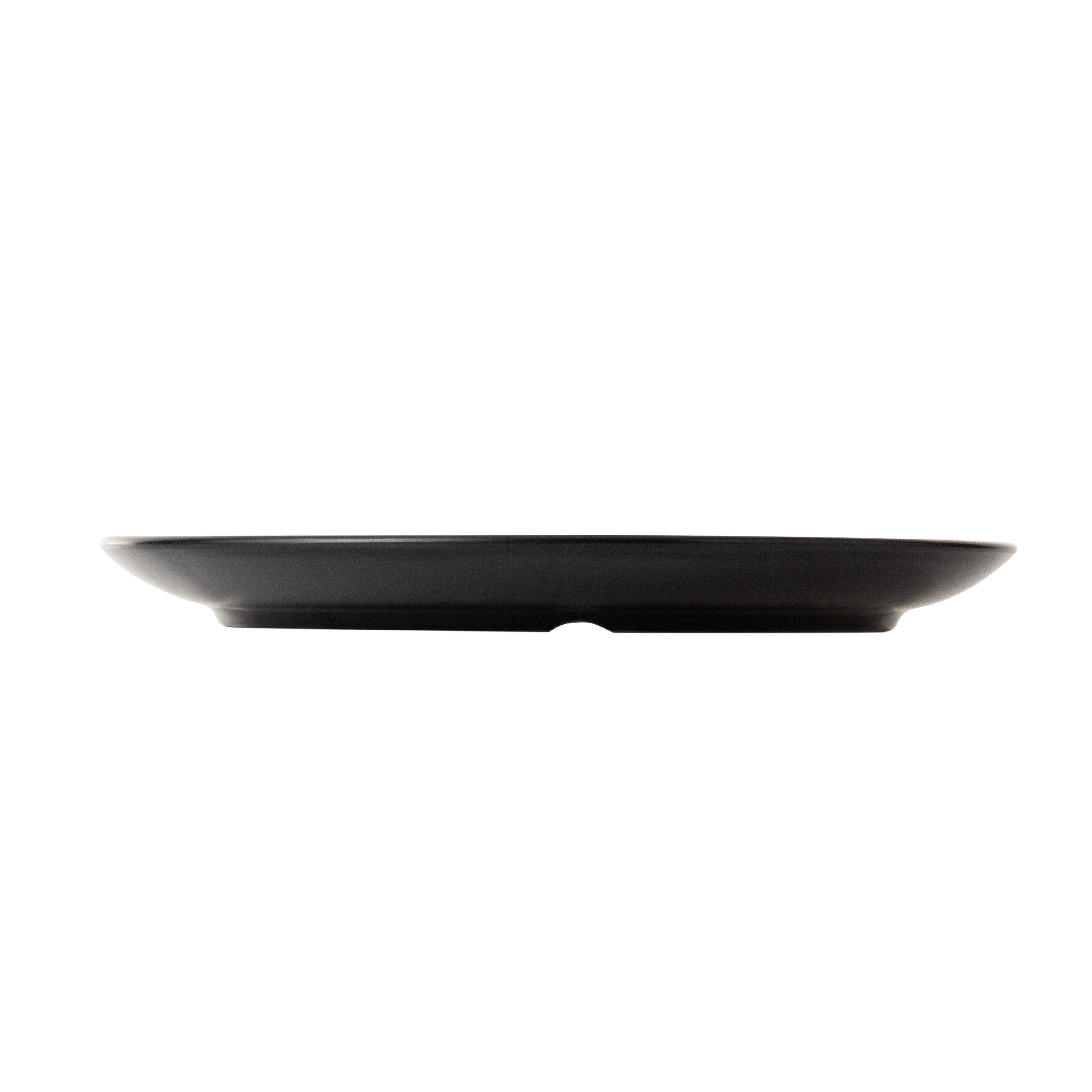 COUCOU Round Wide Rim Plate 210mm - Grey & Black
