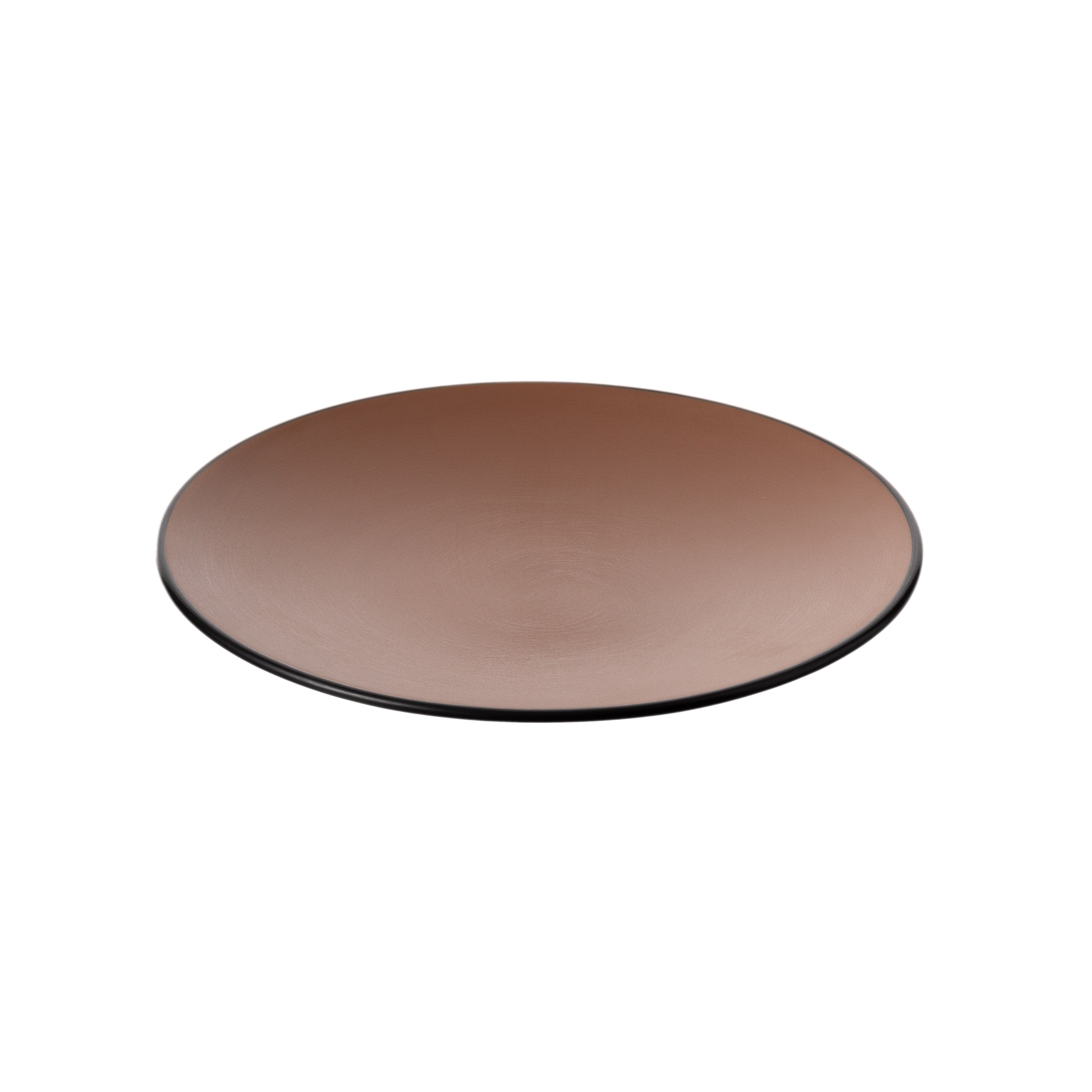 COUCOU Round Coupe Plate 230mm - Brown & Black