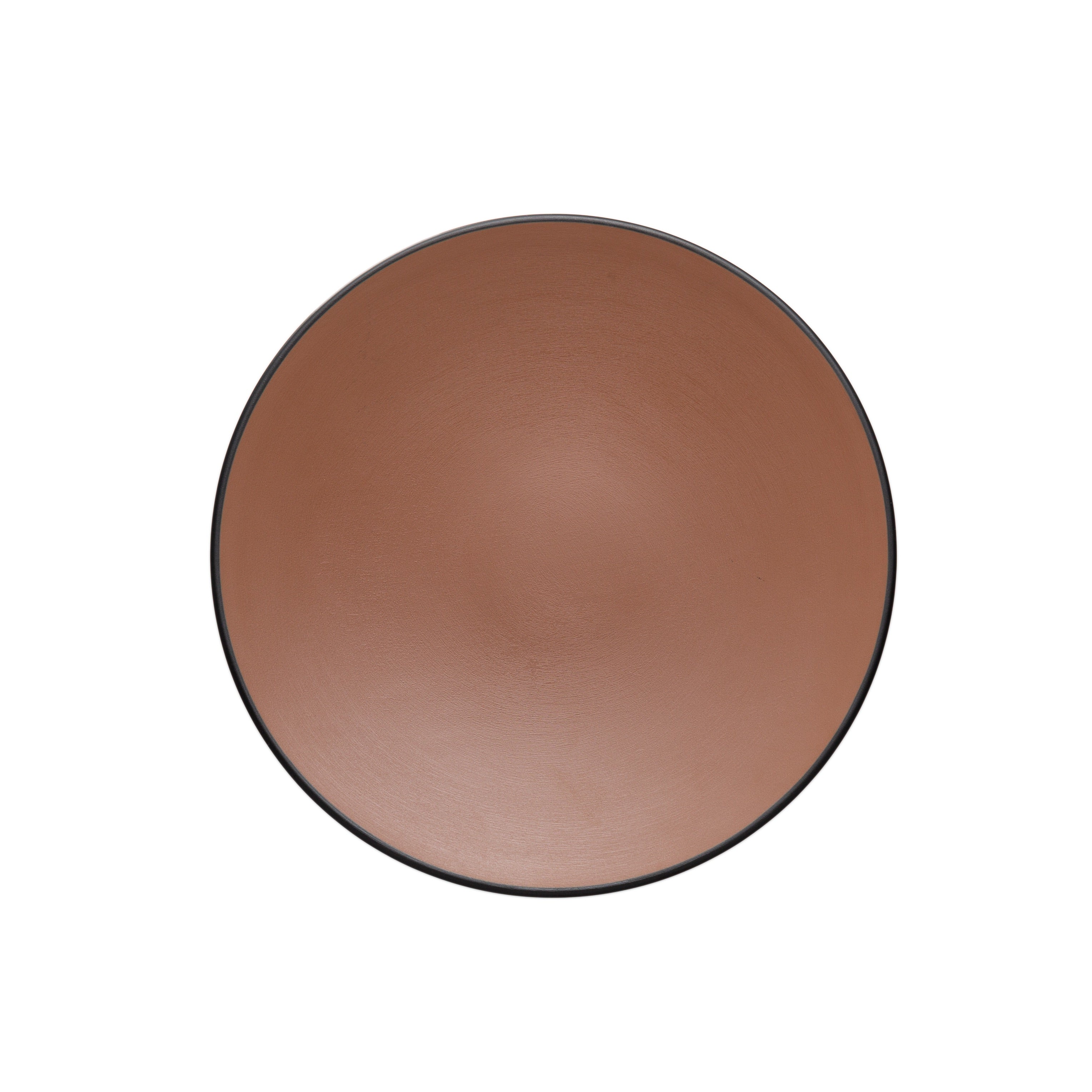 COUCOU Round Coupe Plate 230mm - Brown & Black