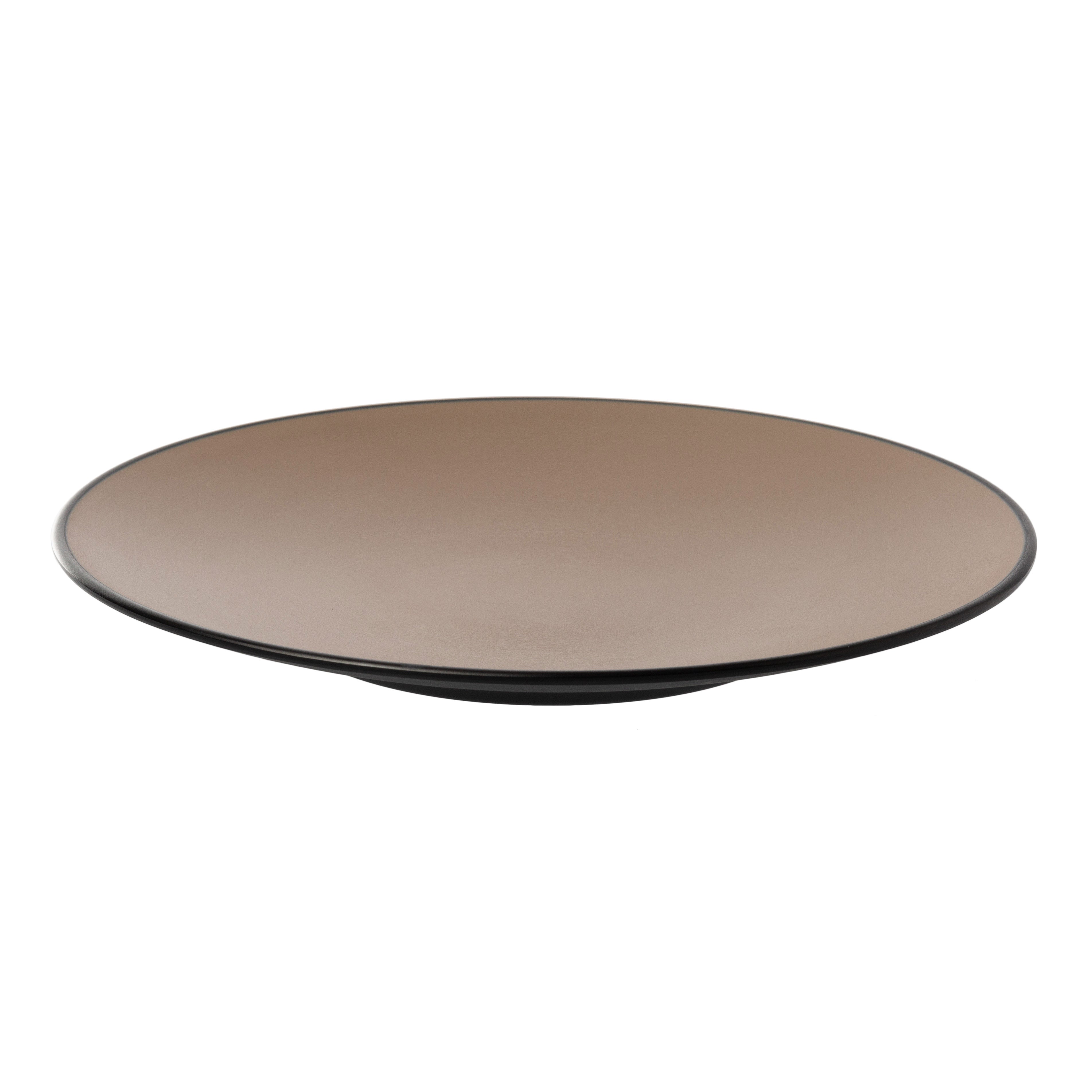 COUCOU Round Coupe Plate 250mm - Beige & Black