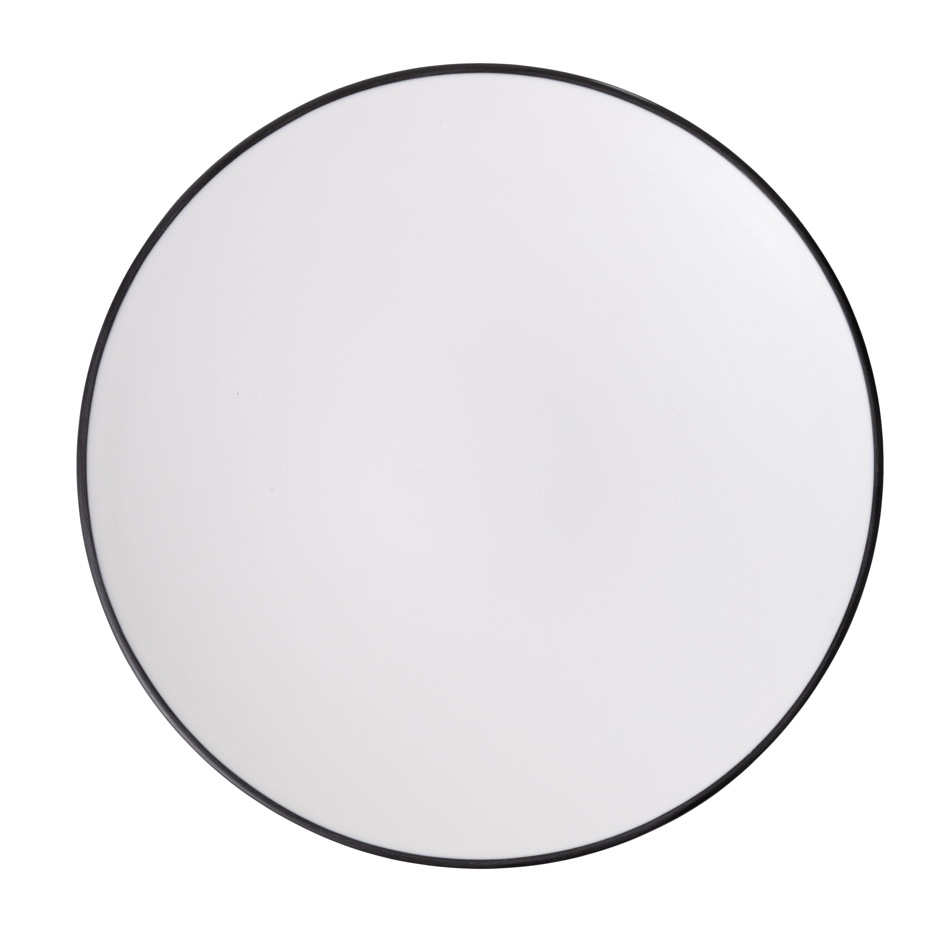 COUCOU Round Coupe Plate 250mm - White & Black