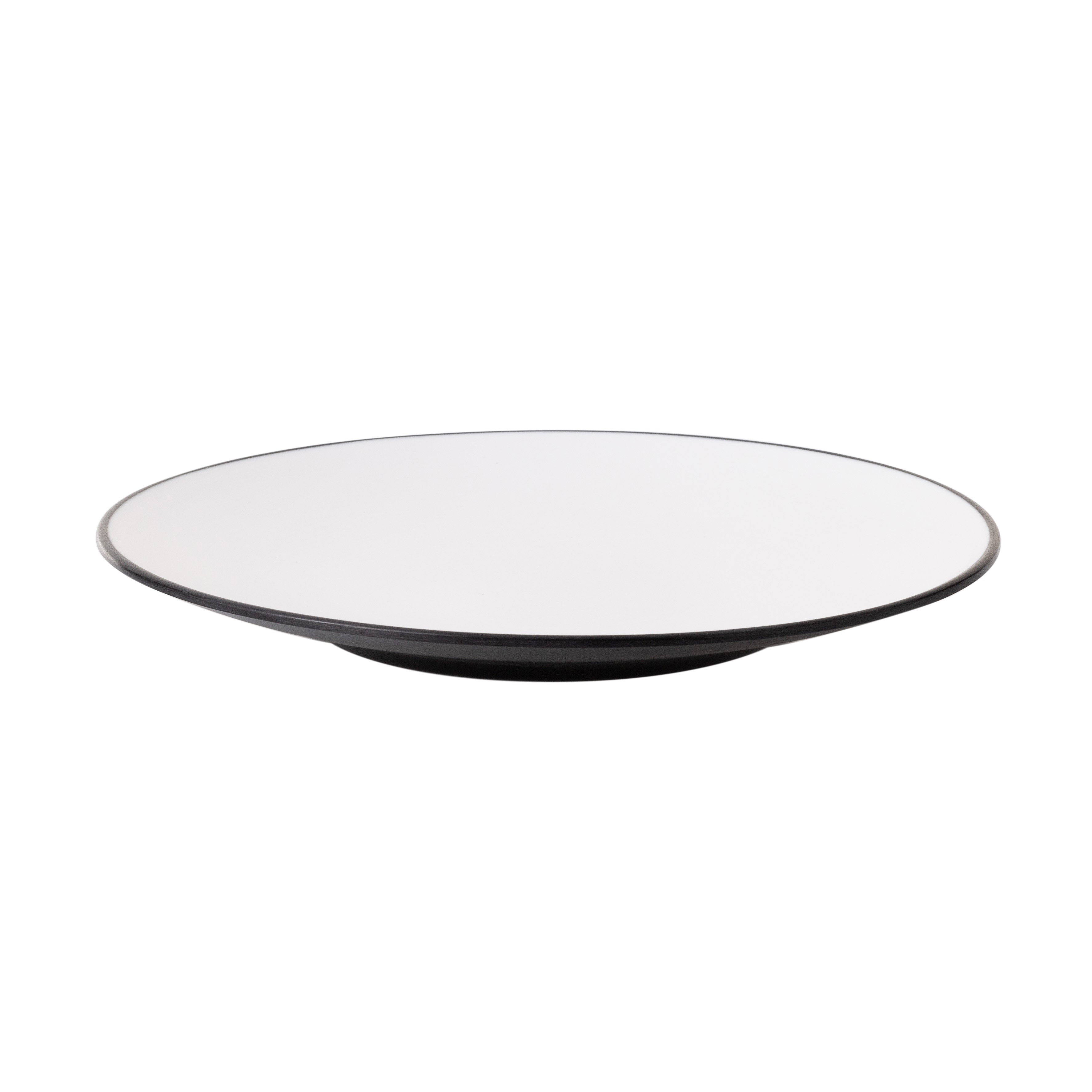 COUCOU Round Coupe Plate 250mm - White & Black