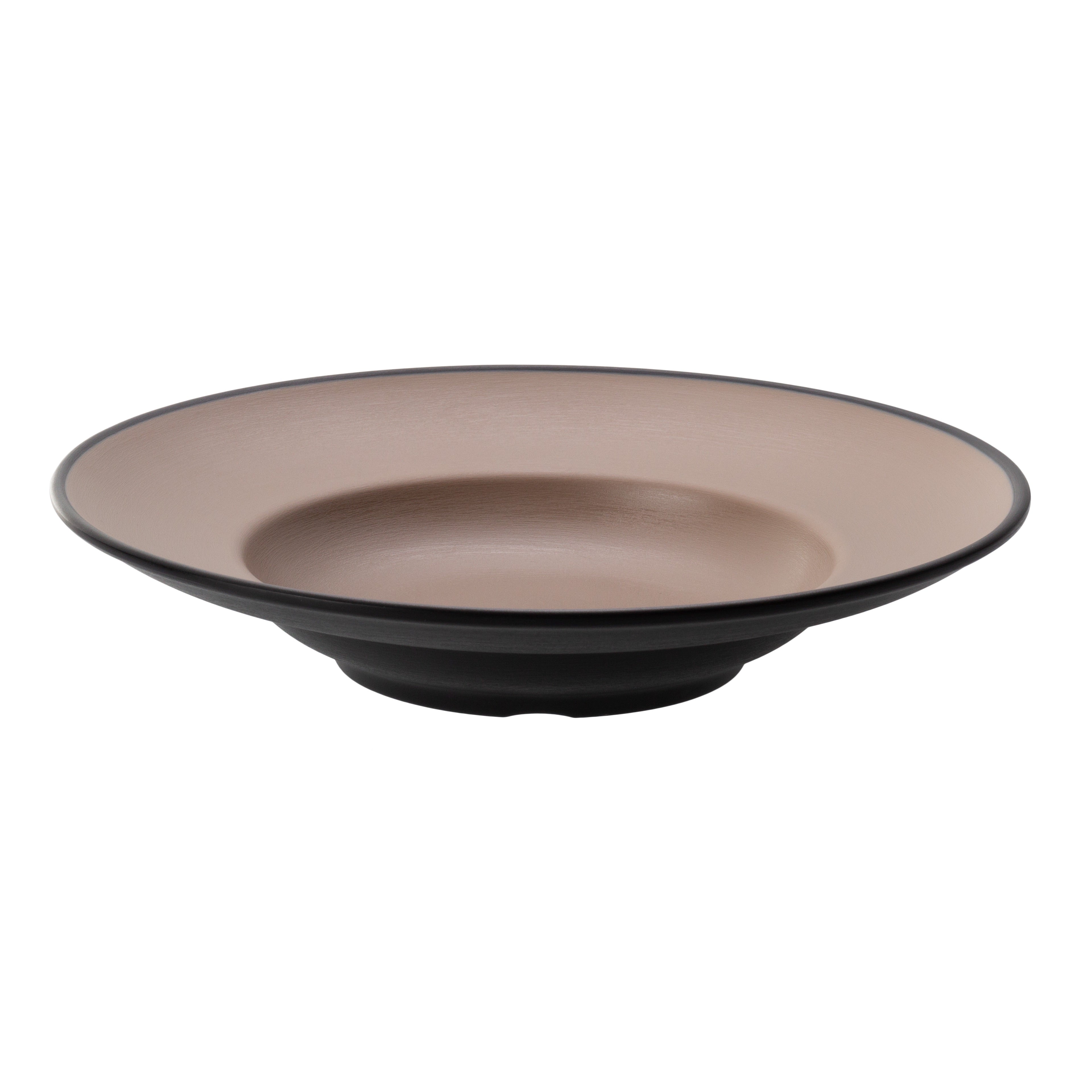 COUCOU Round Pasta/Soup Bowl 260mm - Beige & Black