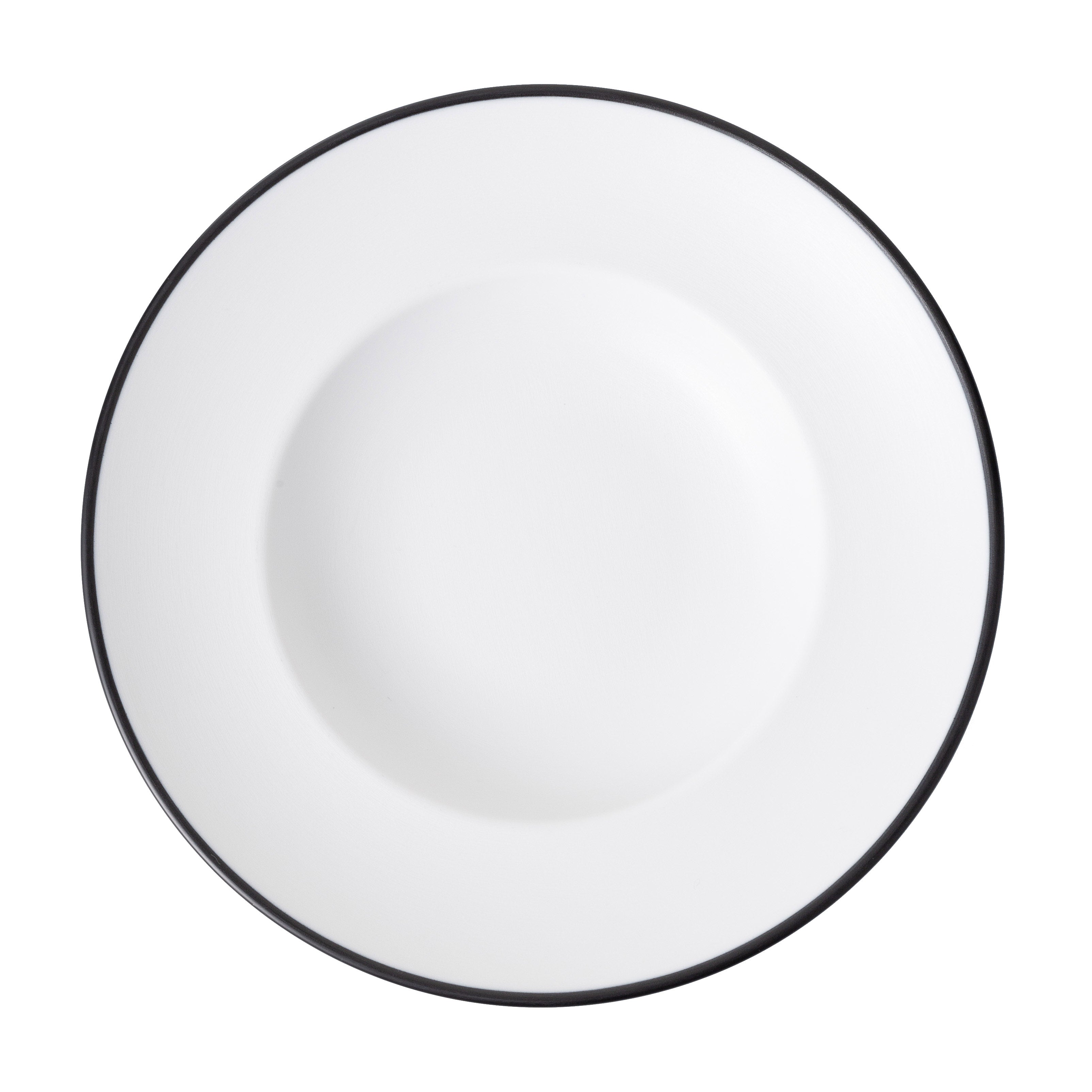 COUCOU Round Pasta/Soup Bowl 260mm - White & Black