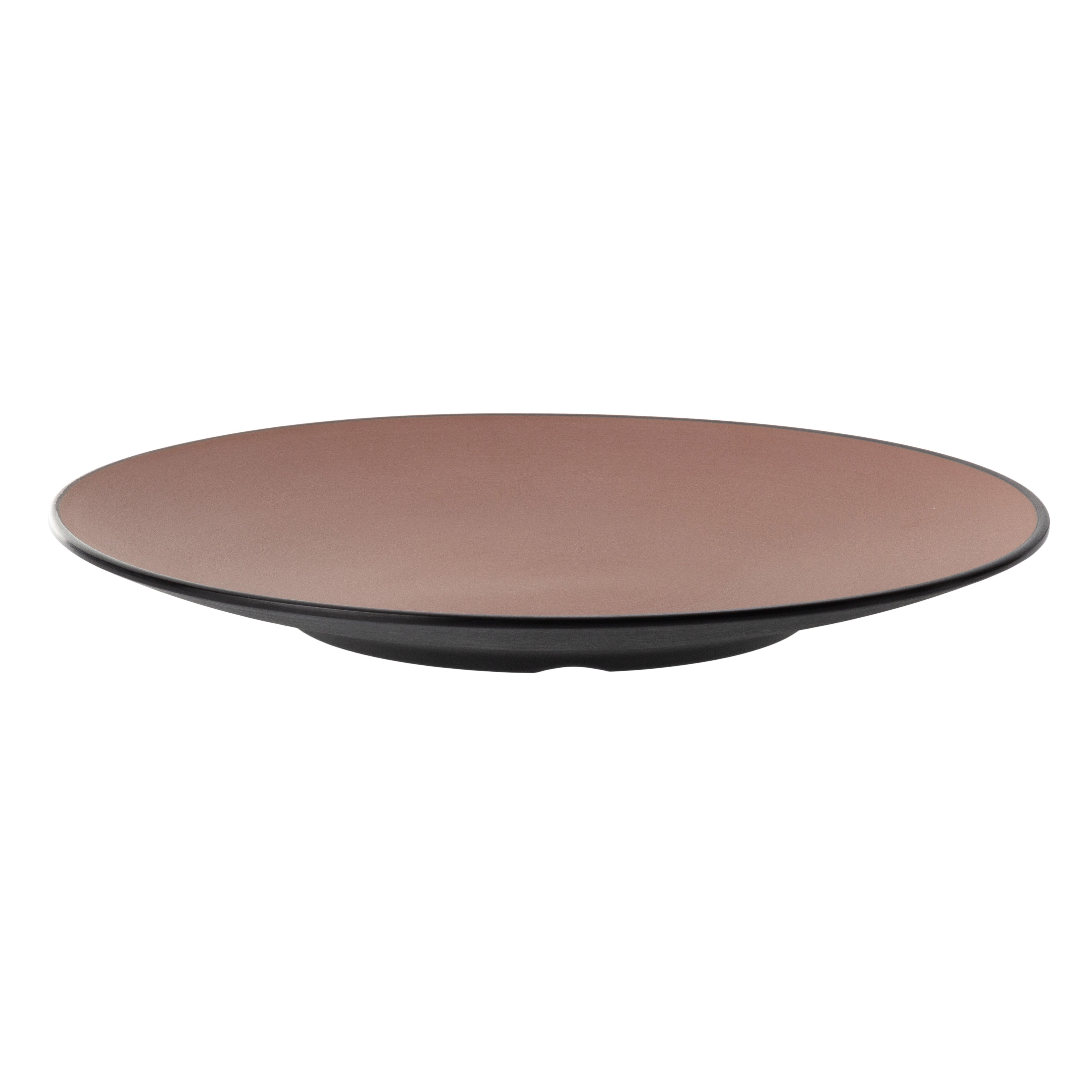 COUCOU Round Coupe Plate 300mm - Brown & Black