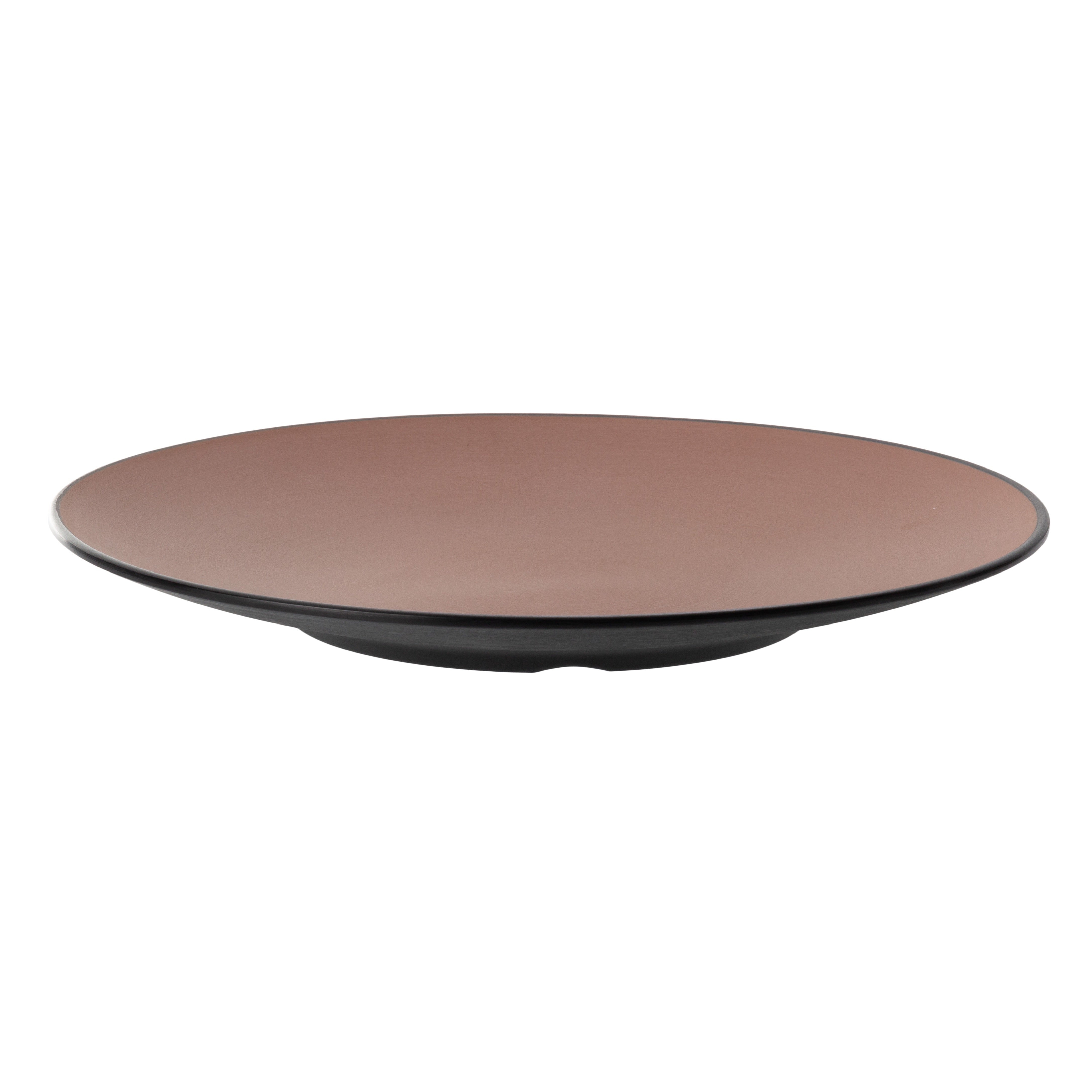 COUCOU Round Coupe Plate 300mm - Brown & Black