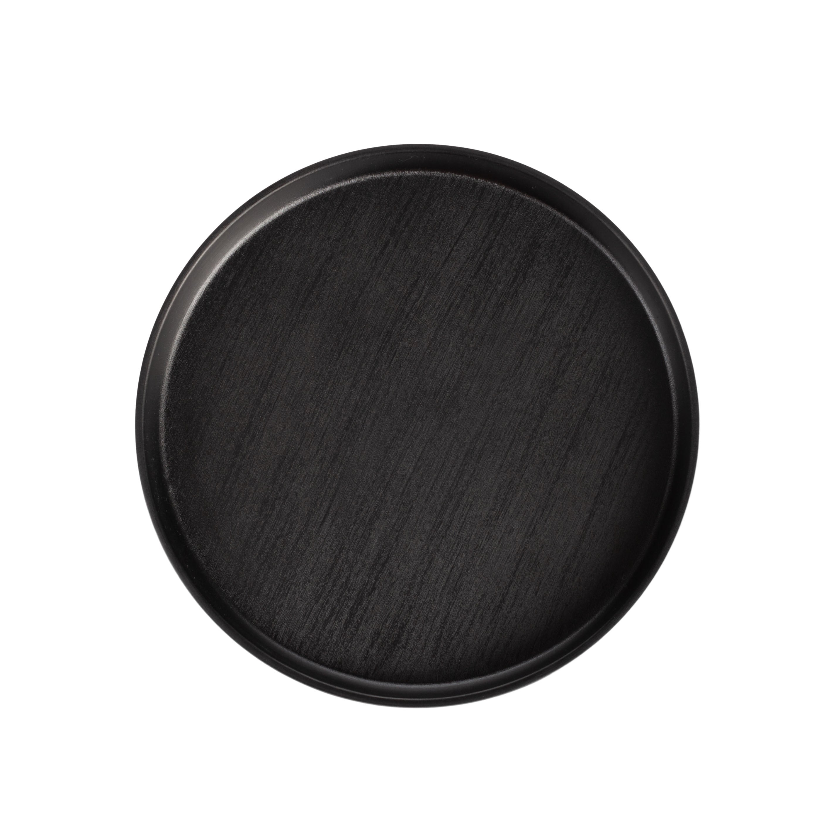 COUCOU Round Stackable Plate 200mm - Black & Black