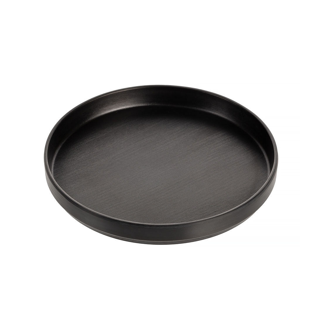COUCOU Round Stackable Plate 200mm - Black & Black
