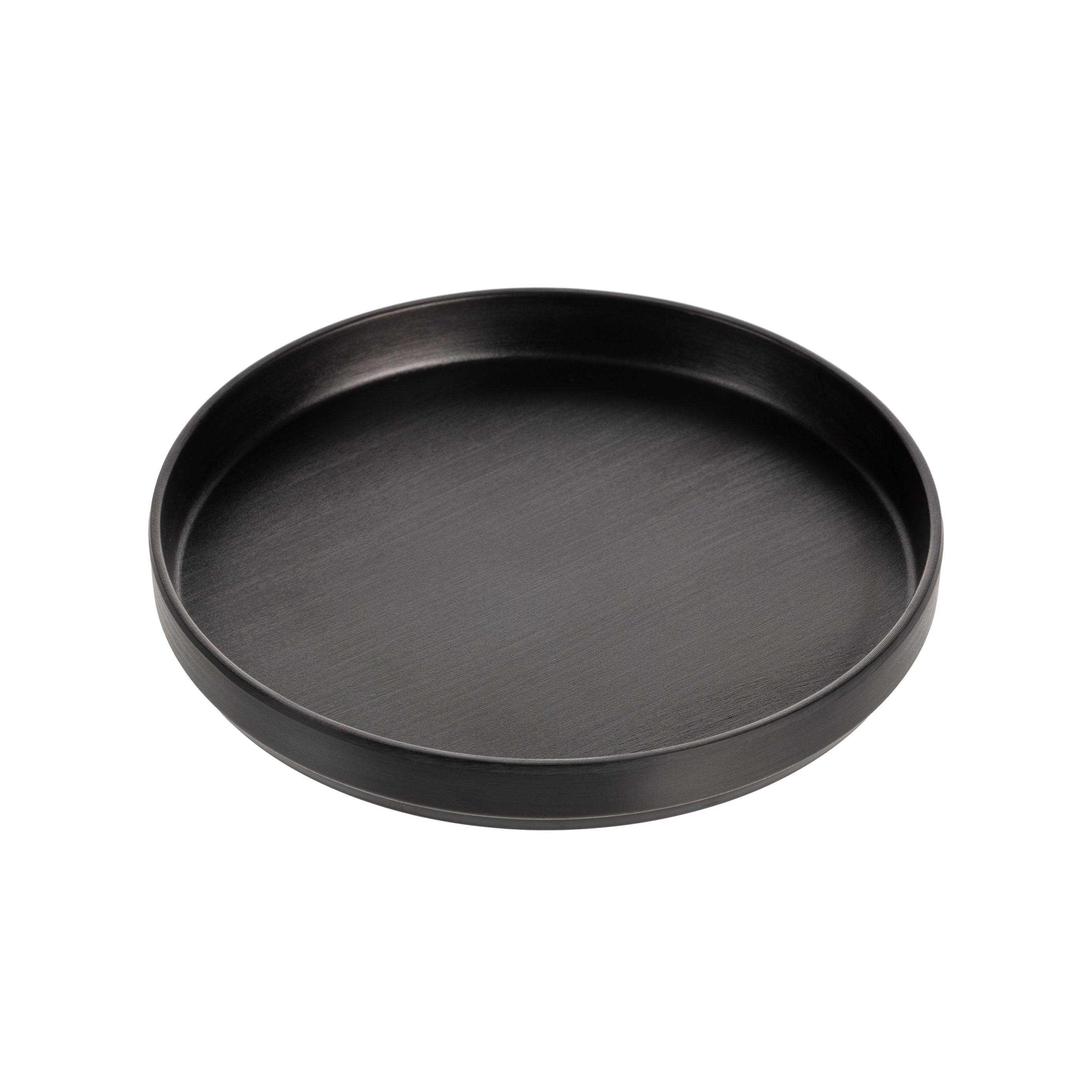 COUCOU Round Stackable Plate 200mm - Black & Black
