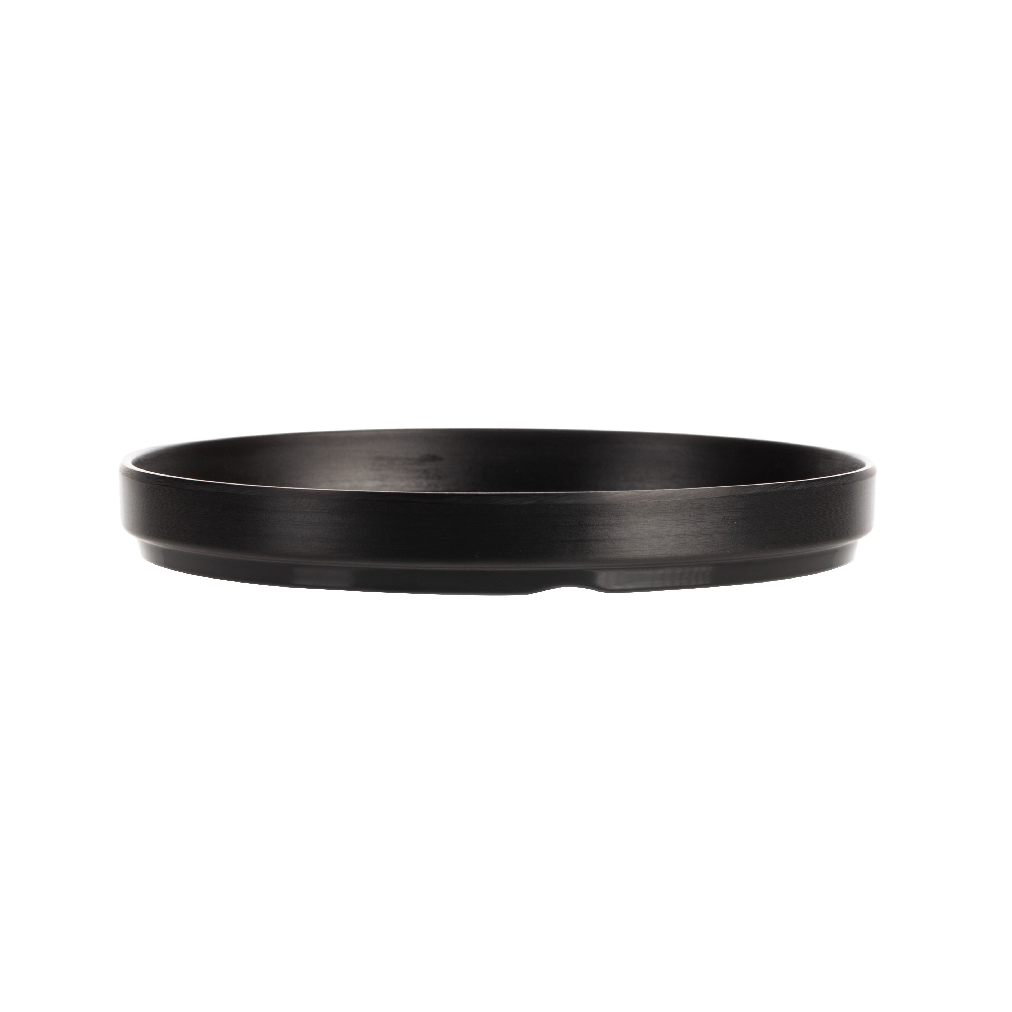 COUCOU Round Stackable Plate 200mm - Black & Black