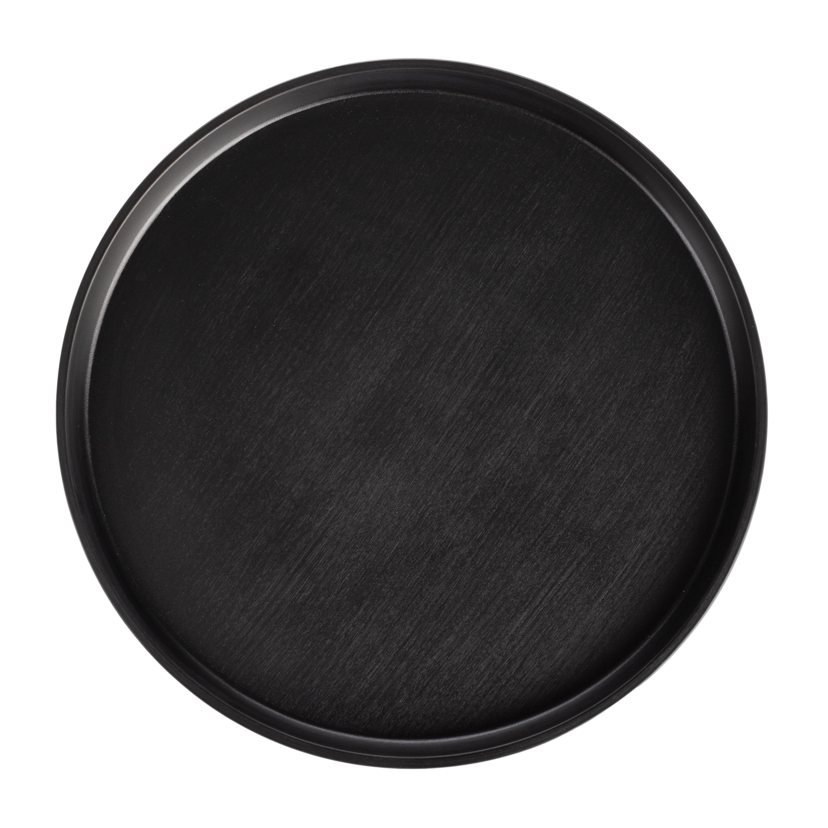 COUCOU Round Stackable Plate 270mm - Black & Black