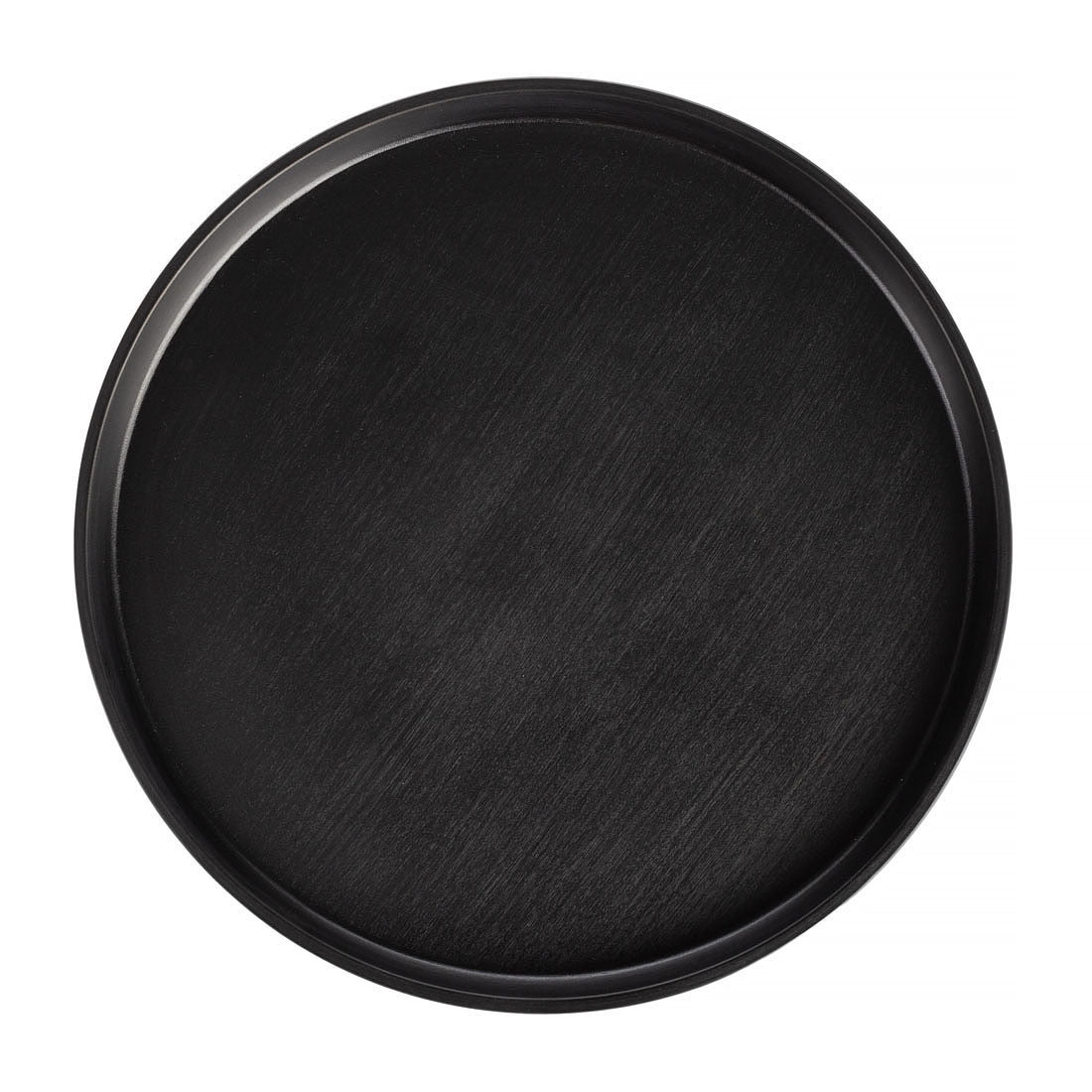 COUCOU Round Stackable Plate 270mm - Black & Black