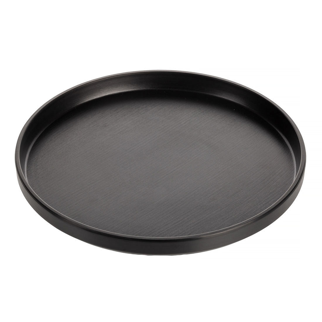 COUCOU Round Stackable Plate 270mm - Black & Black