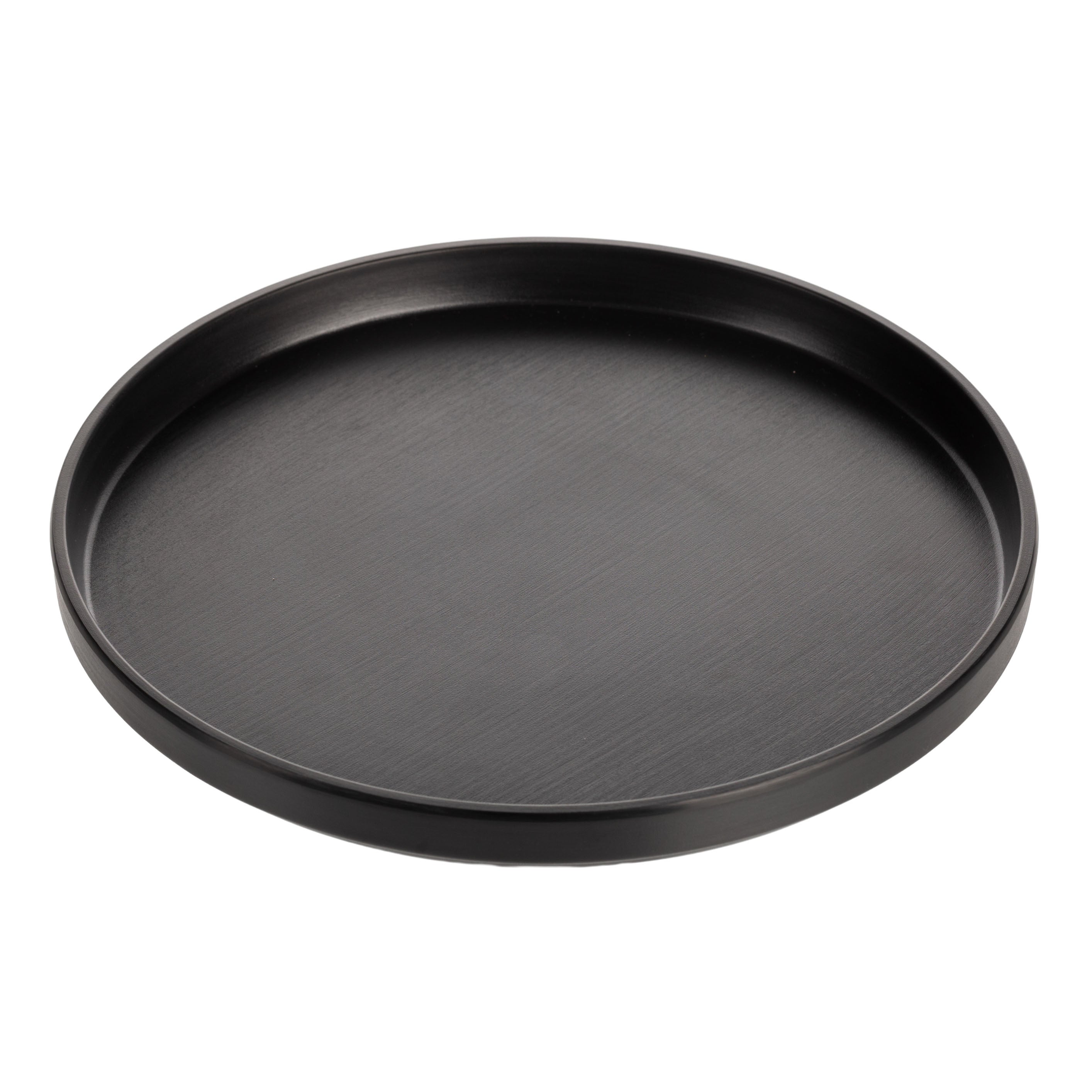 COUCOU Round Stackable Plate 270mm - Black & Black