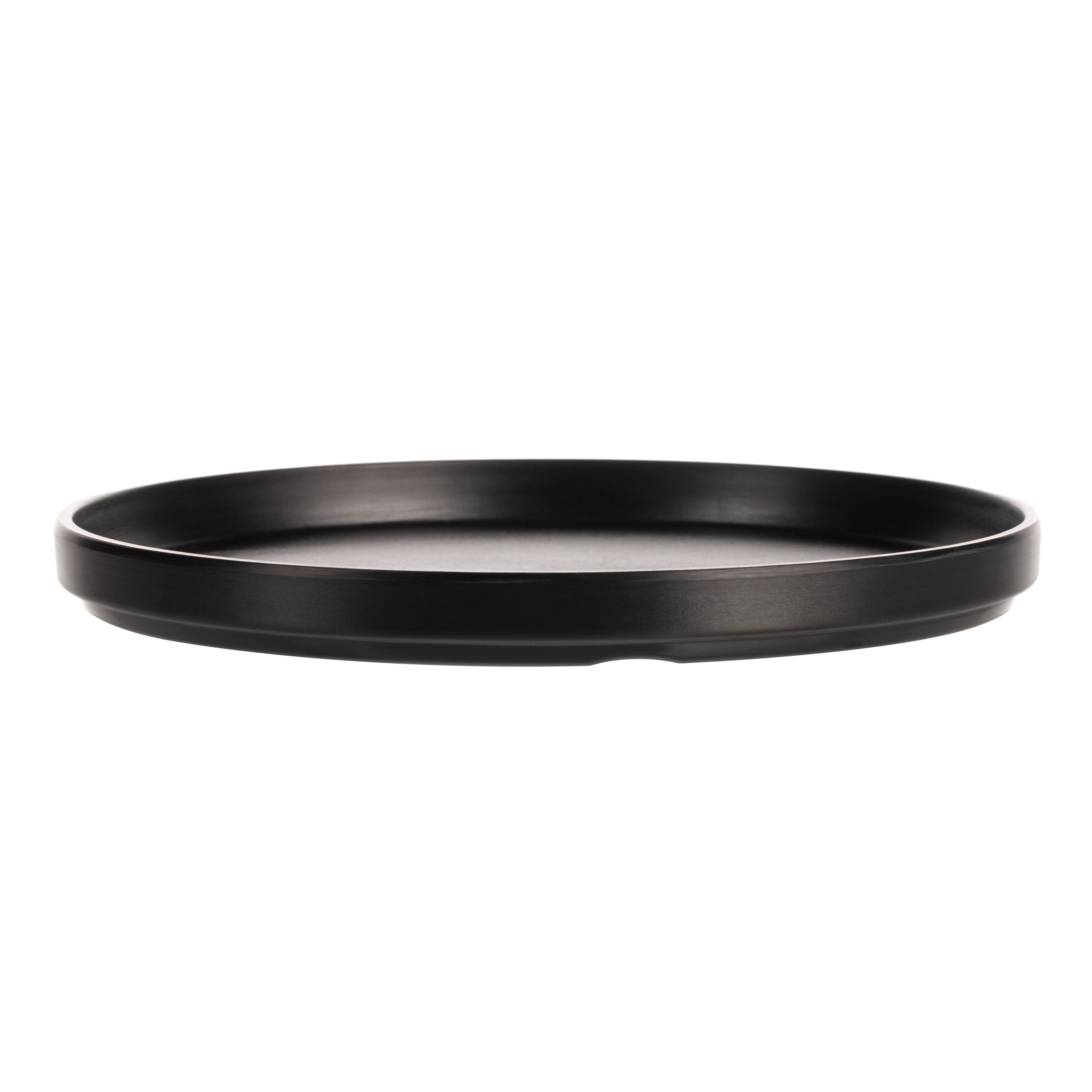 COUCOU Round Stackable Plate 270mm - Black & Black