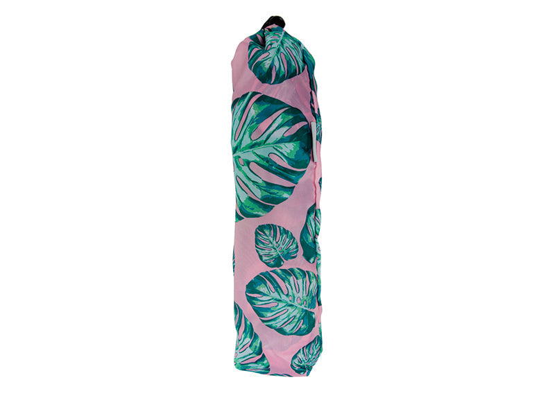 Annabel Trends Shopping Trolley Bag Monstera Pink