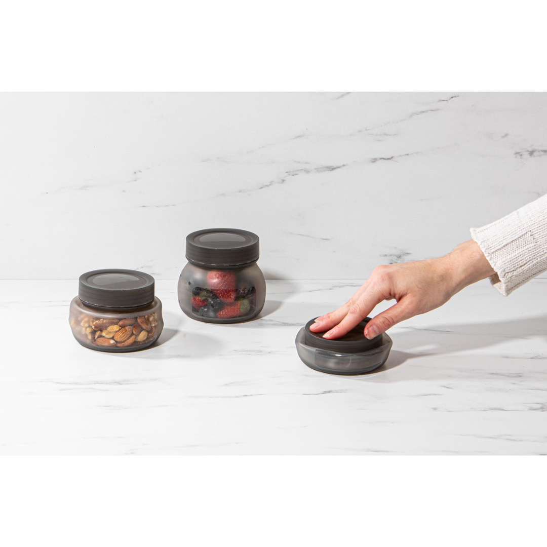 Eco Ladelle Eco Flexi Charcoal 3pk Small Jar
