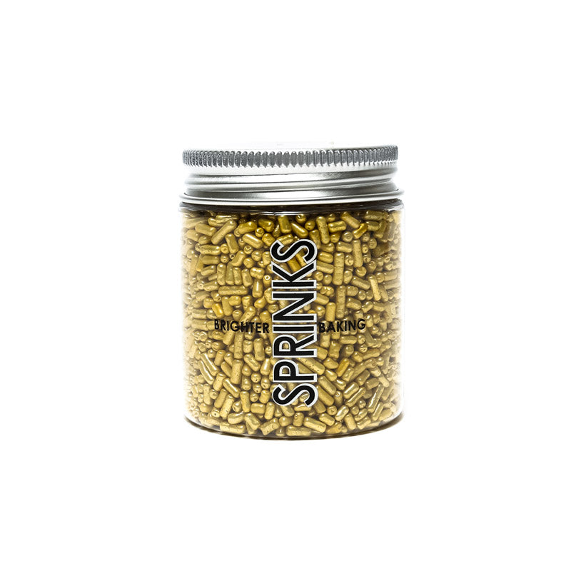 Sprinks Metallic Jimmies Gold 1mm 85g