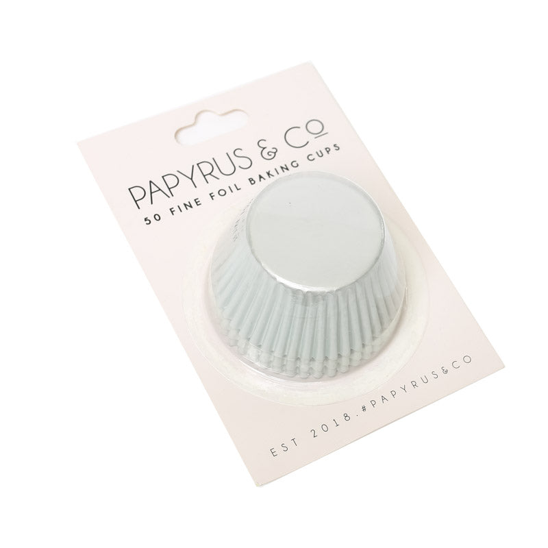 Papyrus Medium Foil Baking Cups Base White 44mm 50 Pack