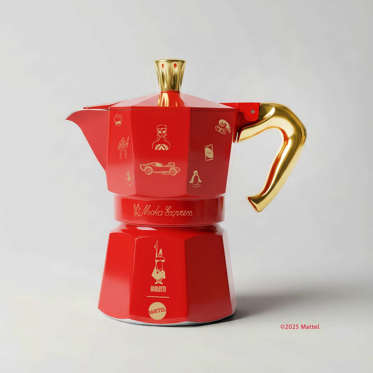 Bialetti Mattel 80th Anniversary Moka Express 3 Cup (130 ml)