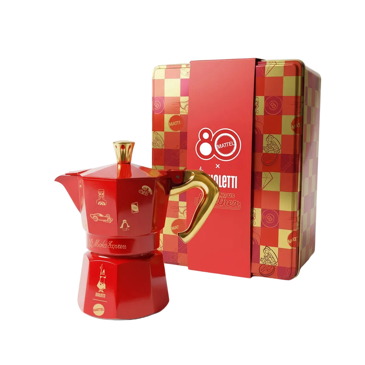 Bialetti Mattel 80th Anniversary Moka Express 3 Cup (130 ml)