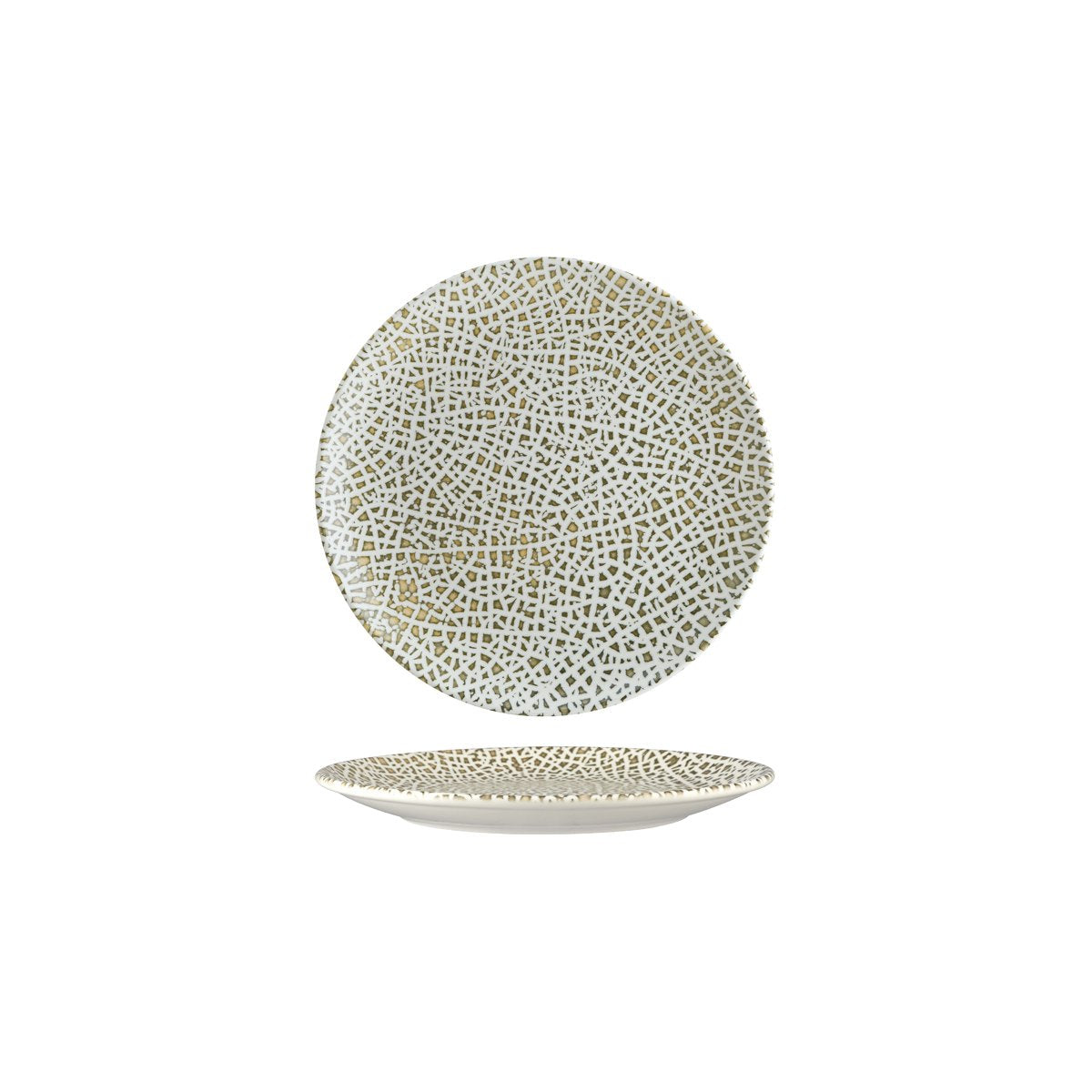 Bonna Lapya Wood Round Coupe Plate 210x22mm