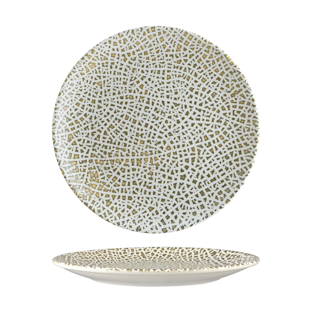 Bonna Lapya Wood Round Coupe Plate 270x30mm