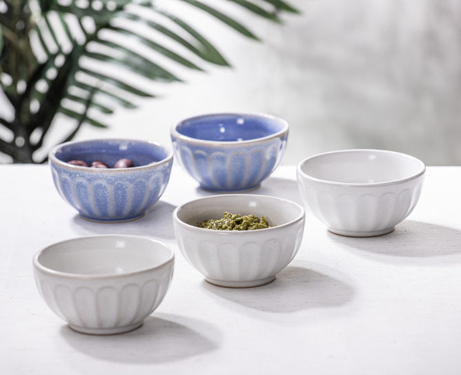 Ladelle Marguerite Powder Blue 3pk Dip Bowl