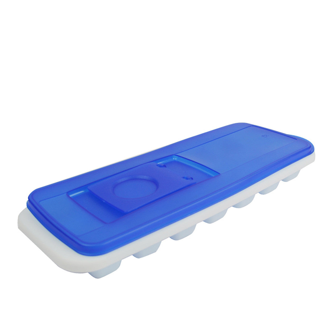Avanti  Ice Cube Tray With Pour Through Lid - Blue/White