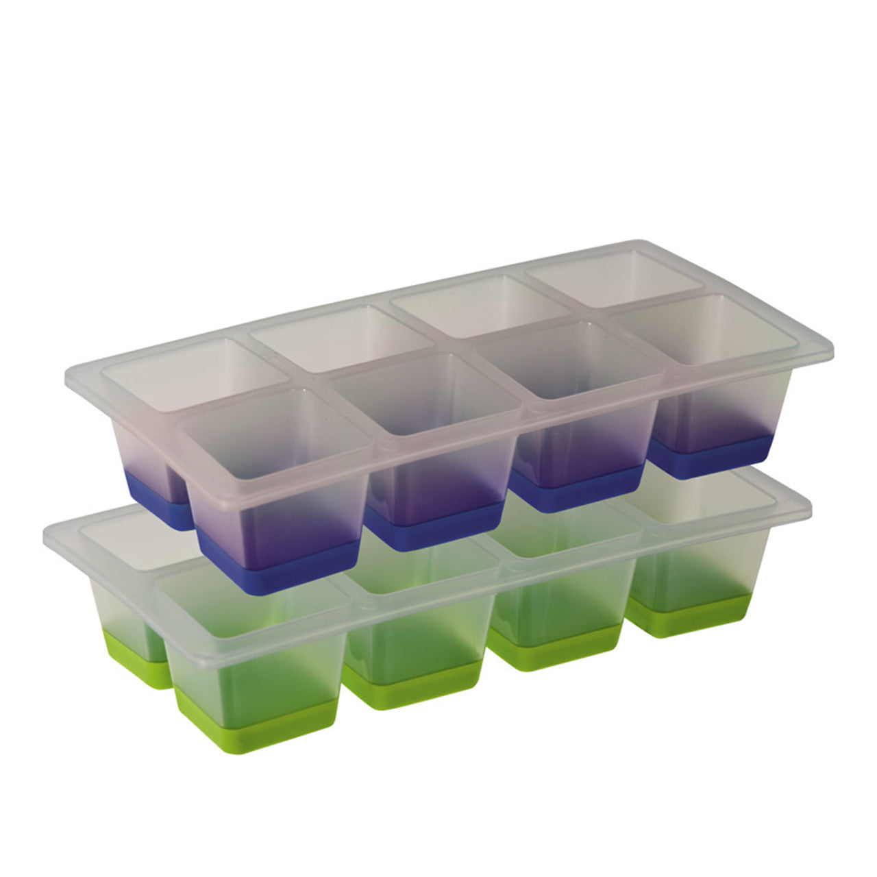 Avanti  8 Cup  Pop Release Ice Cube Tray - Set of 2 - Blue/Green