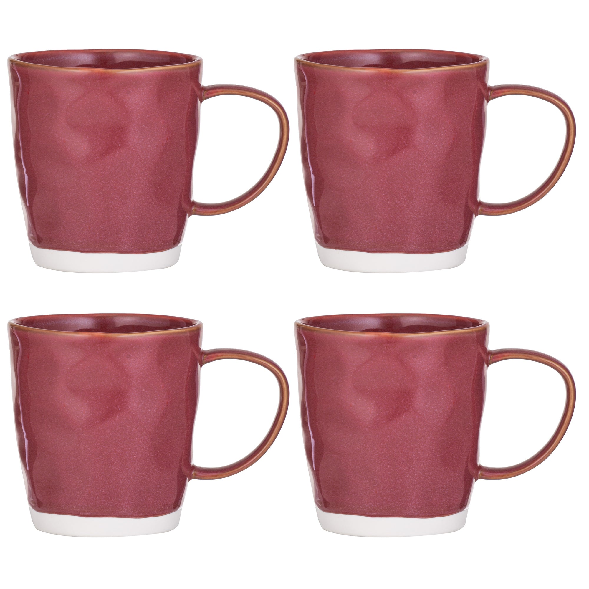 Ladelle Halo Burgundy 4pk Mug