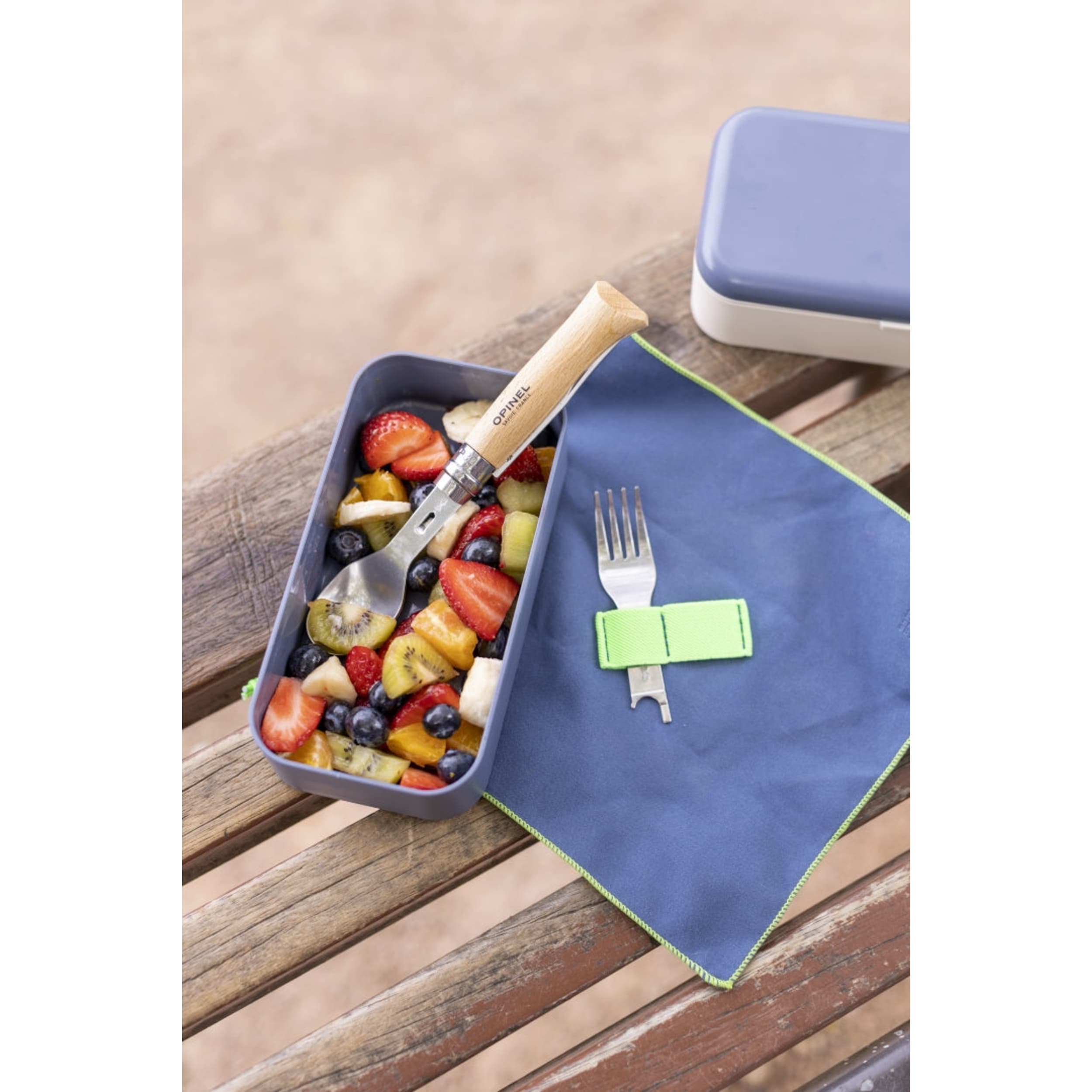 Opinel Picnic Plus Cutlery 4 Piece Set (Blister Pack)