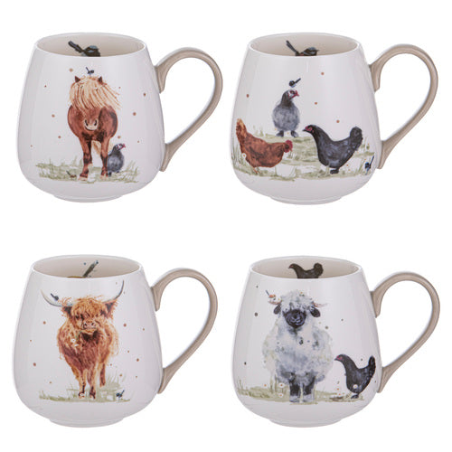 Ashdene Paddock Pals Assorted 4pk Mug