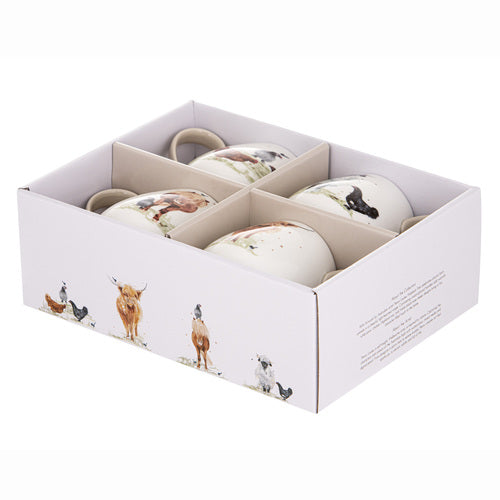 Ashdene Paddock Pals Assorted 4pk Mug