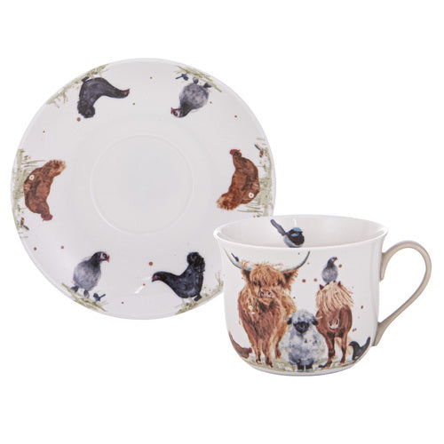 Ashdene Paddock Pals Cup & Saucer