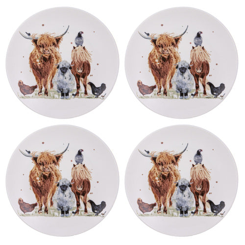 Ashdene Paddock Pals Side Plate Set Of 4