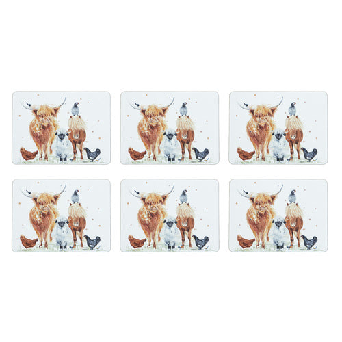 Ashdene Paddock Pals 6pk Placemat
