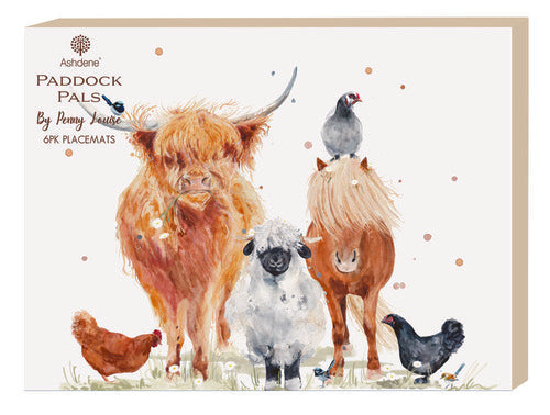 Ashdene Paddock Pals 6pk Placemat