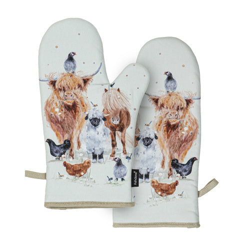 Ashdene Paddock Pals 2pk Oven Mitt