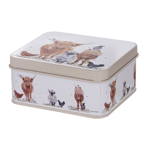 Ashdene Paddock Pals Biscuit Tin