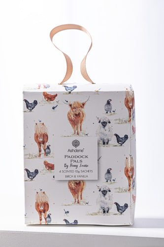Ashdene Paddock Pals 4pk Birch & Vanilla 10gm Scented Sachet