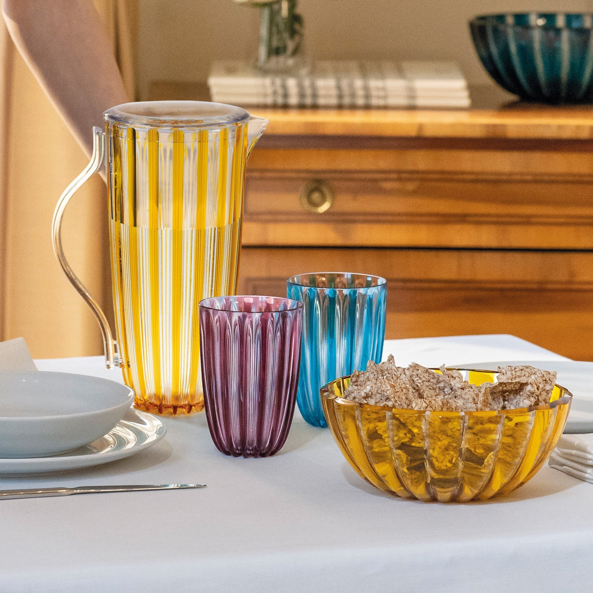 Guzzini Dolcevita Pitcher with Lid - Amber