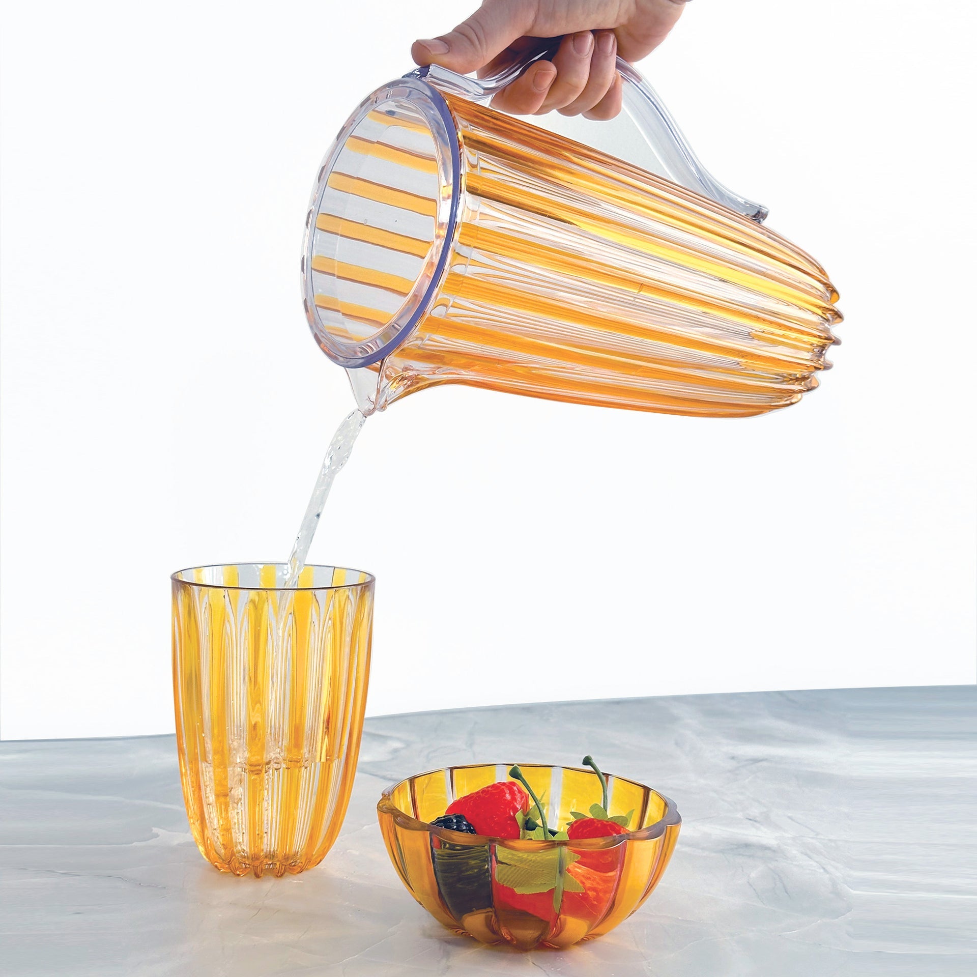Guzzini Dolcevita Pitcher with Lid - Amber