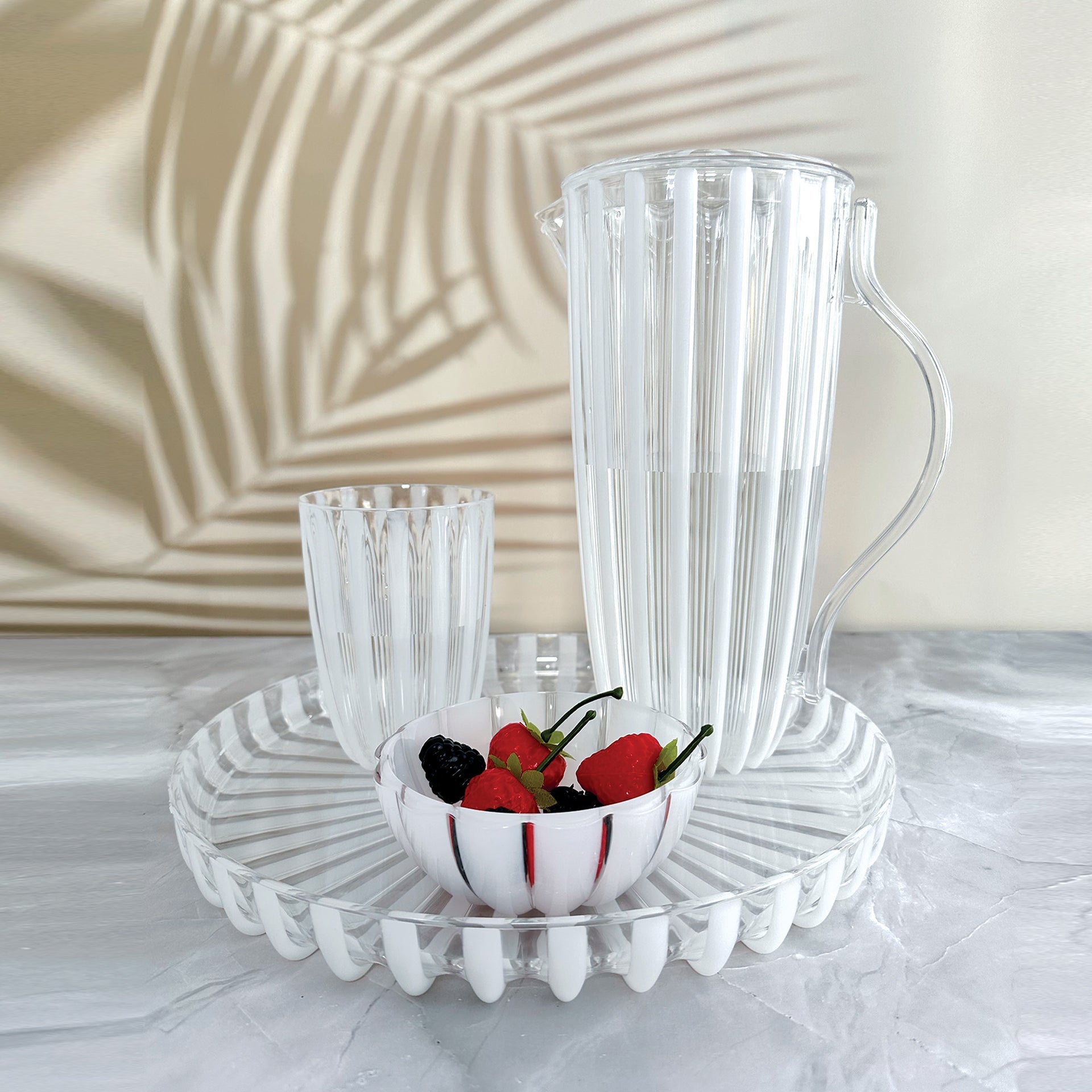 Guzzini Dolcevita Pitcher with Lid - Pearl