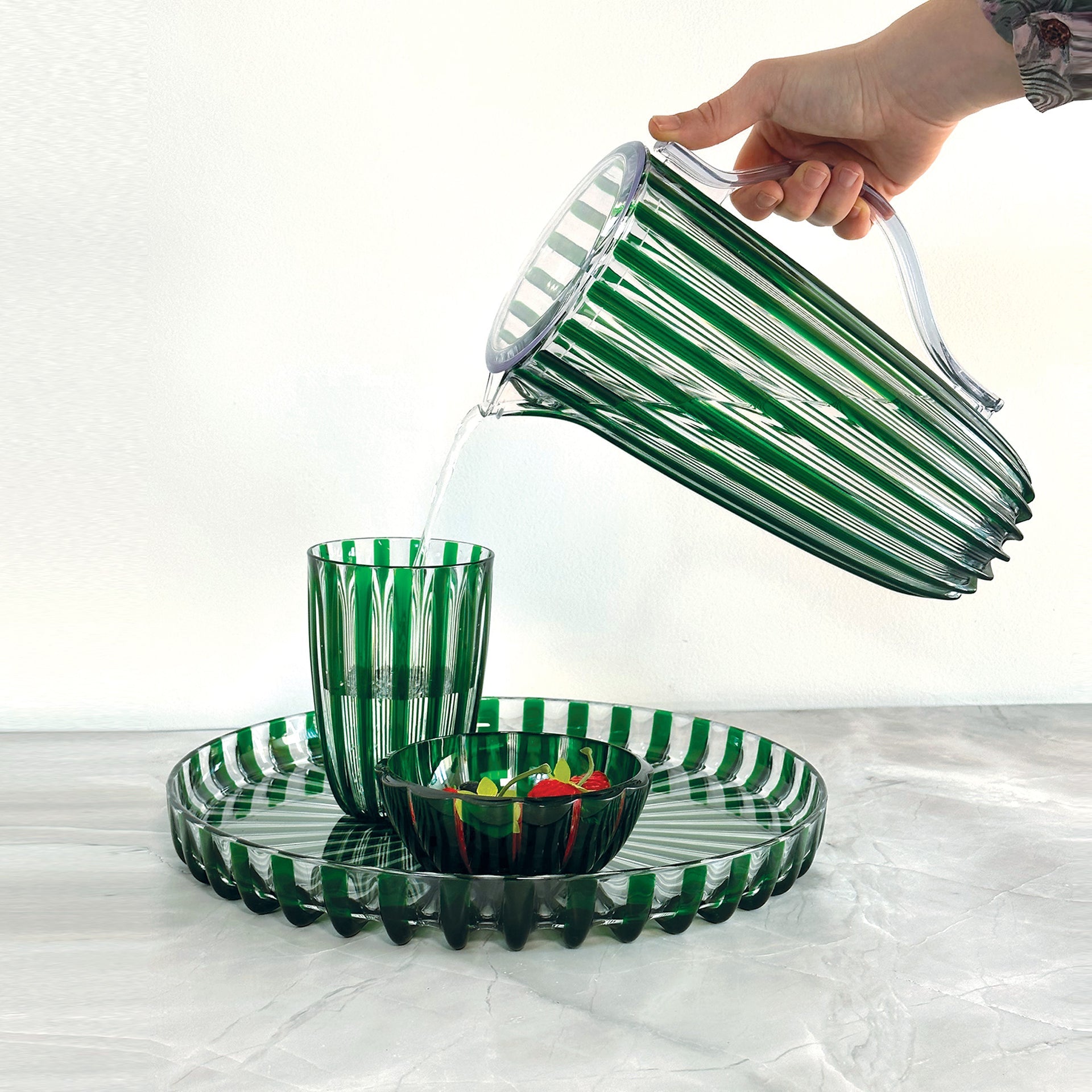 Guzzini Dolcevita Pitcher with Lid - Emerald