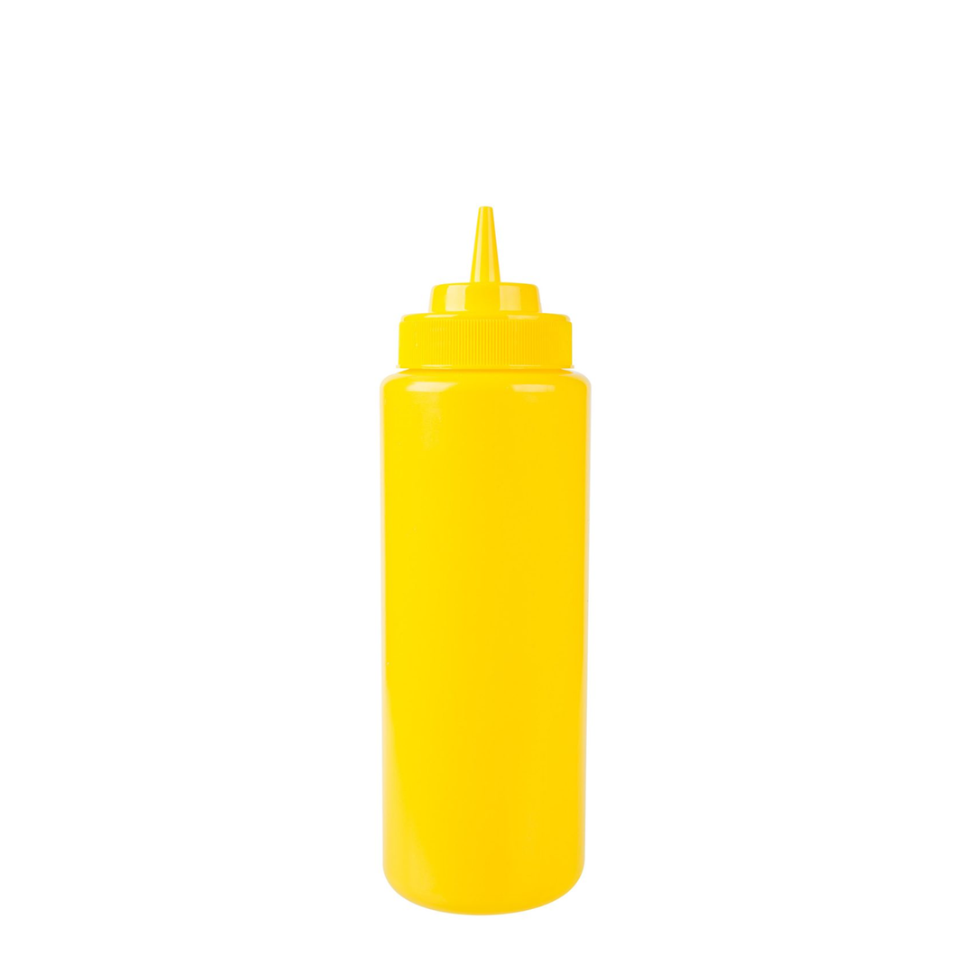 KH Classik Chef Squeeze Bottle Wide Mouth 472ml / 16oz Yellow Pe