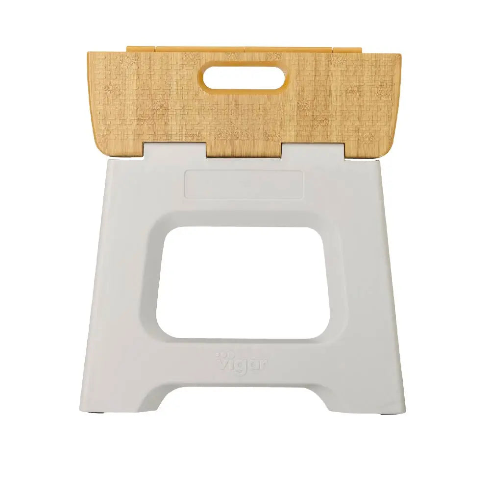 Vigar Compact Bamboo Foldable Stool - 27cm