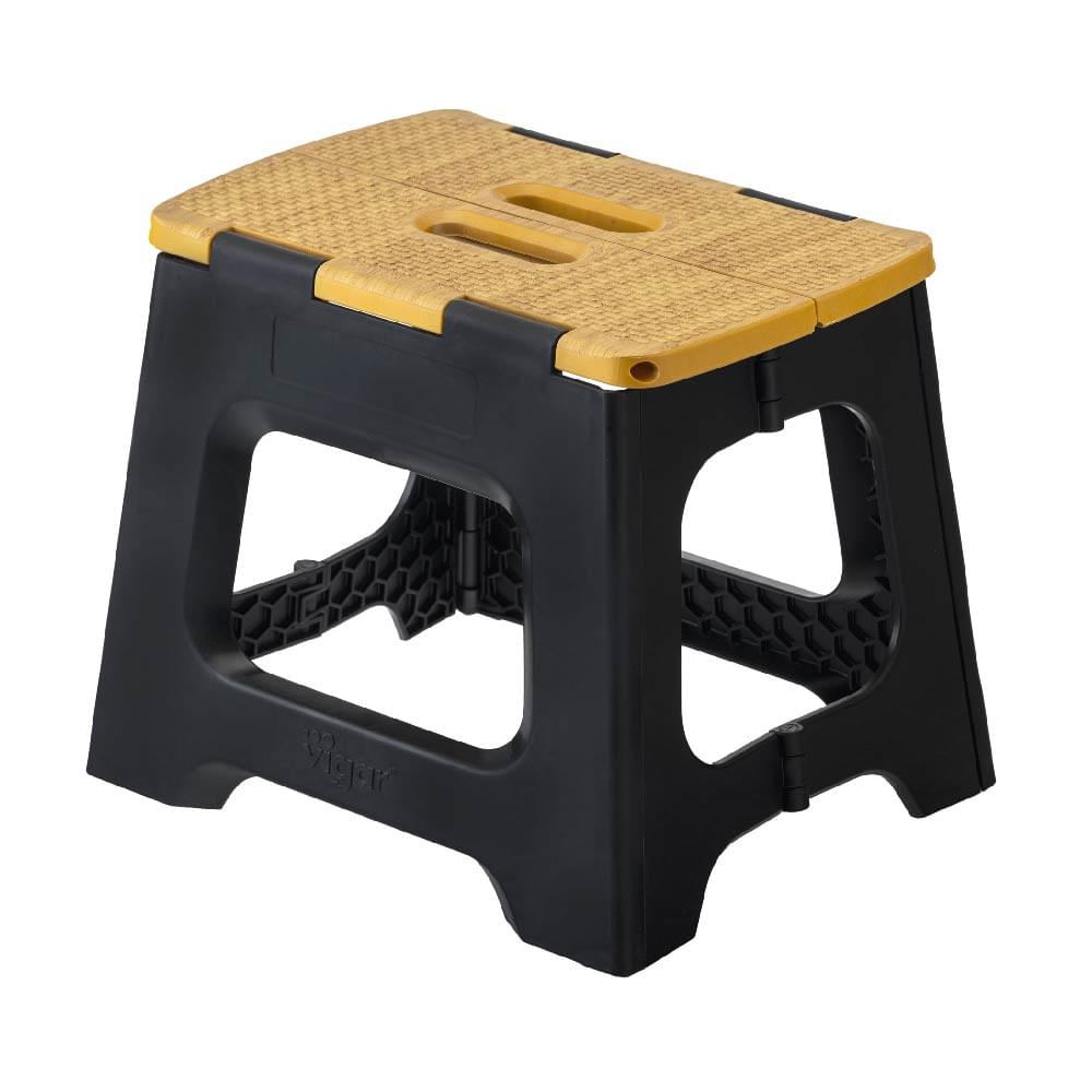Vigar Compact Bamboo Foldable Stool - 27cm