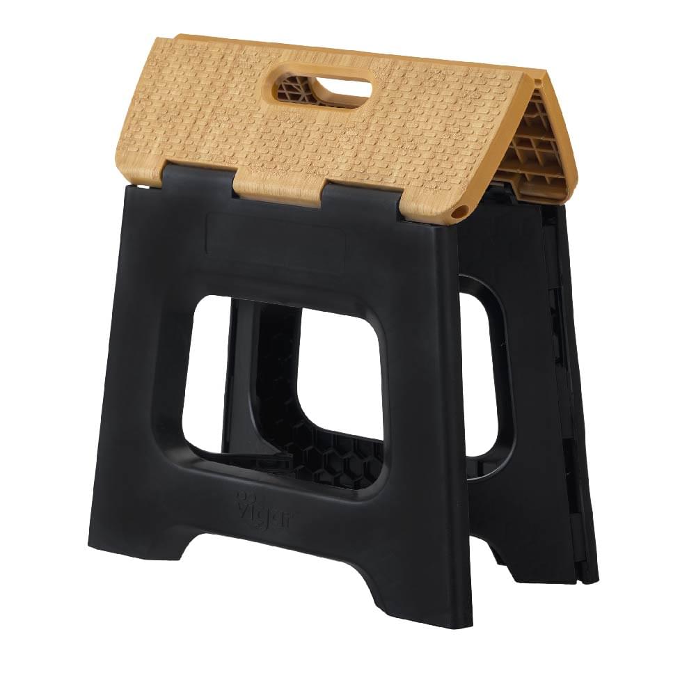 Vigar Compact Bamboo Foldable Stool - 27cm